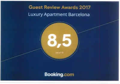 a sign with the number on it at Luxury Apartment Barcelona in Barcelona