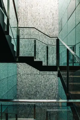 a view of a staircase in a building at Suites Avenue in Barcelona