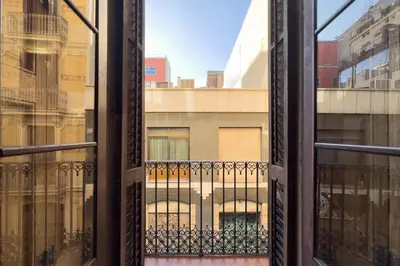 a view from a window of a building at ApartEasy - Central Gracia Apartments in Barcelona