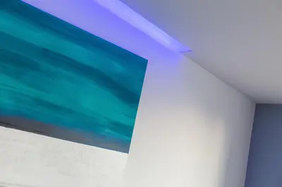 a room with a painting on the ceiling at Vilasarmarlux II in Vilassar de Mar