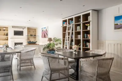 a dining room with a table and chairs at Hotel Medium Sitges Park in Sitges