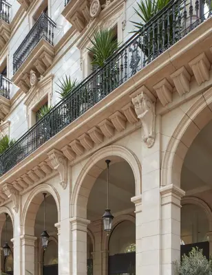 a building with arches and balconies on it at Miiro Borneta in Barcelona