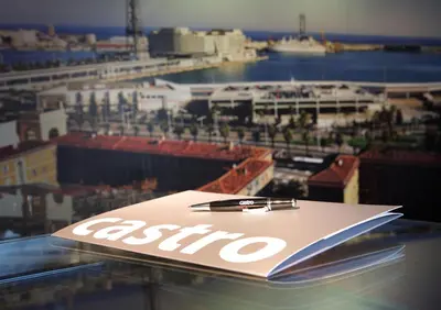 a pen sitting on top of a sign on a table at Castro Exclusive Residences Sant Pau in Barcelona