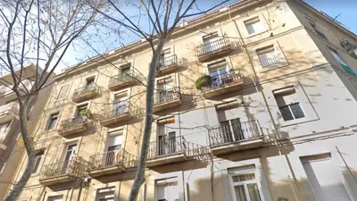 a large building with balconies on the side of it at Aqua Apartment by Olala Homes in Barcelona