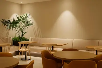 a waiting room with tables and a couch at Petit Palace Trencadís in Barcelona