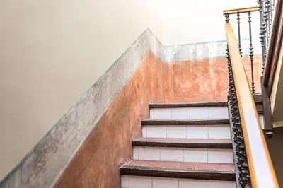 a set of stairs in a building at Apartments HHB in Barcelona