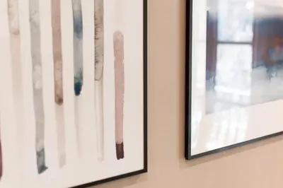 two framed pictures of bullets hanging on a wall at Casa PILAR Central By MyRentalHost in Barcelona