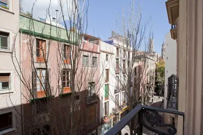 a view of a city street with buildings at BCNGOTIC 33 in Barcelona