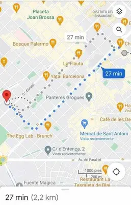 a map of the leeper lab burn istg at Cute Apartment in Barcelona