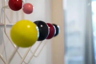 a group of balloons hanging on a wall at Stay Unique Apartments Corsega in Barcelona