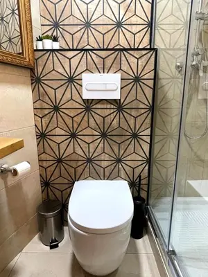a bathroom with a toilet and a shower at Barcelona COZY Apartment in Hospitalet de Llobregat
