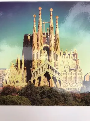 a large building with towers on top of it at Àtico lumineux à 10 min du centre ville in Hospitalet de Llobregat