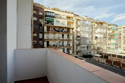 a view from the balcony of a building at Casa Cosi - Casanova 4 in Barcelona