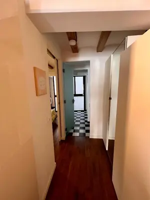 an empty hallway with a staircase in a house at Sagrada Familia- Excelente Ubicación in Barcelona