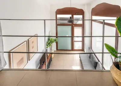 a view from the top of a room at The Collection Barcelona - Modern and bright 4BD triplex in Paralel! in Barcelona