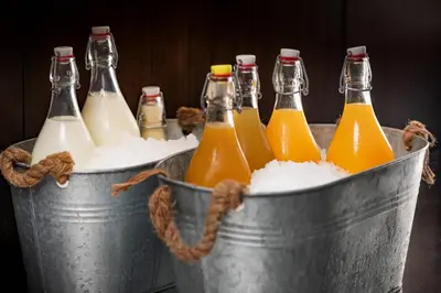 a bucket filled with bottles of soda at AC Hotel Irla by Marriott in Barcelona