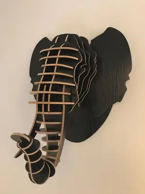 a wooden skeleton hanging on a wall at Chic & Basic Zoo in Barcelona