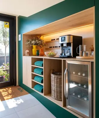 a living room with a table and chairs at Archie Living in Barcelona